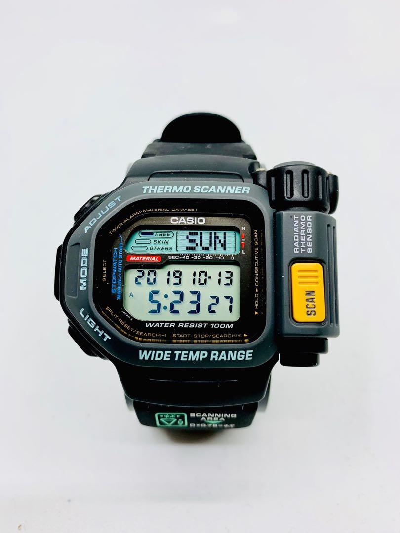 レア Casio TSR-100 THERMO SCNNER 時計-