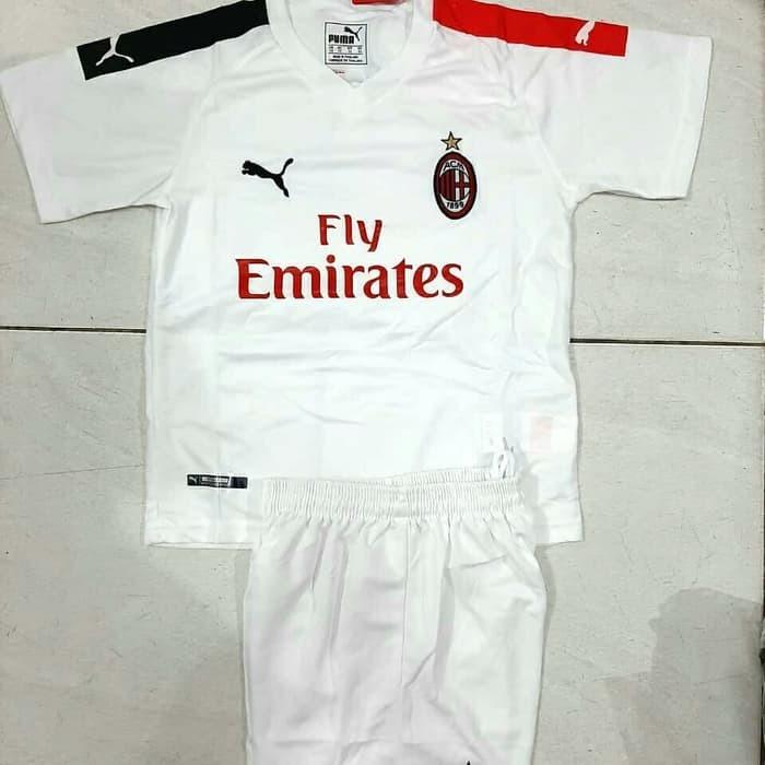 Ac Milan Away Kids Jersey 19 20 Sports Sports Apparel On Carousell