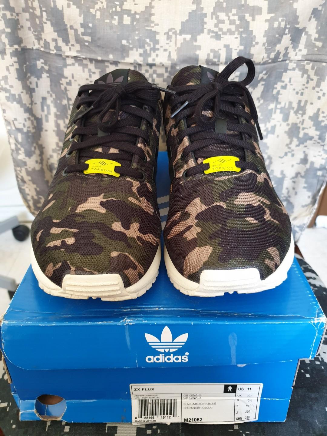 ONE DAY ONLY MARKDOWN] ADIDAS ZX FLUX - CAMO, Men's Fashion ...