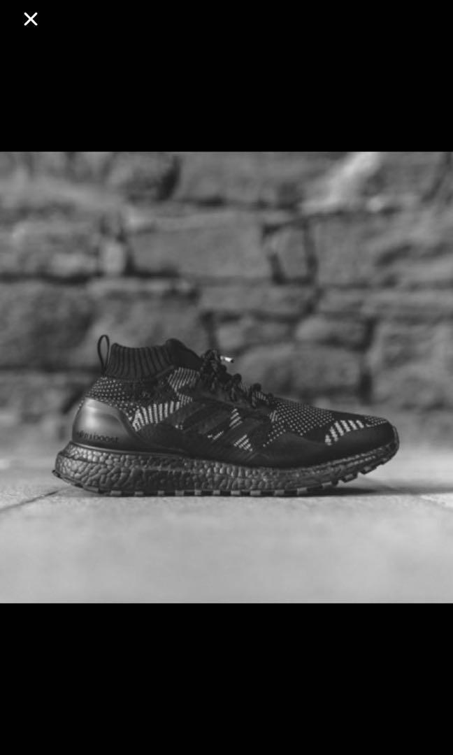 Authentic Kith x Nonnative x Adidas Ultraboost Mid Patchwork Black