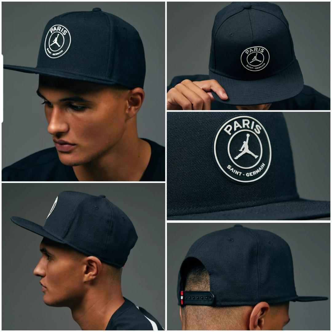 Authentic Paris Saint Germain PSG x Jordan Snapback PRO Cap, Sports, Sports  Apparel on Carousell