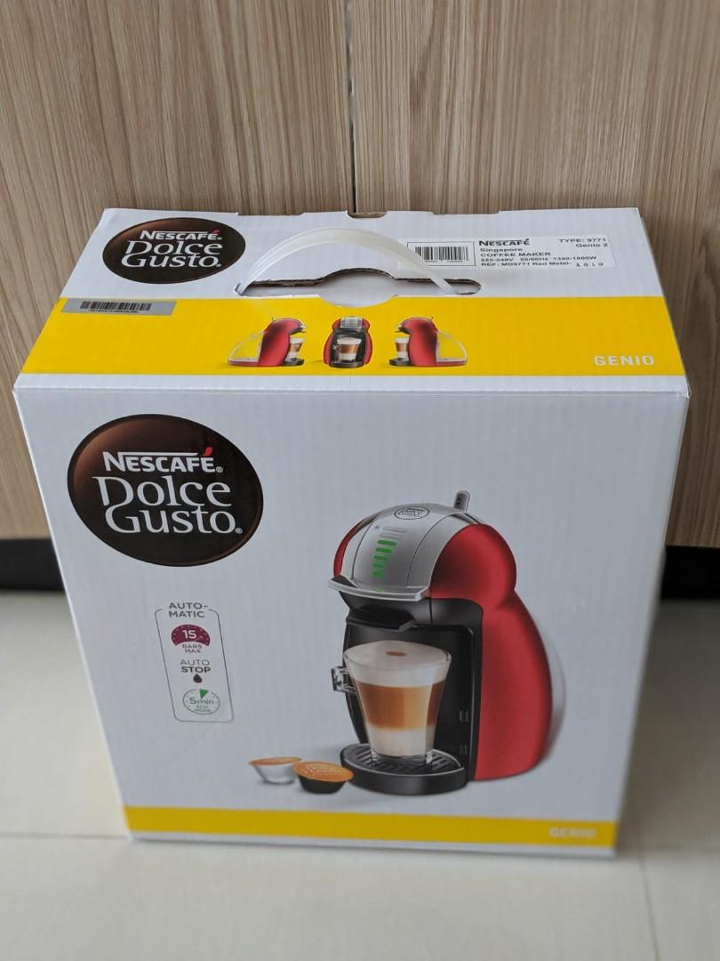 BNIB] Nescafe Dolce Gusto Genio 2 - Red Metal, TV \u0026 Home Appliances,  Kitchen Appliances, Coffee Machines \u0026 Makers on Carousell