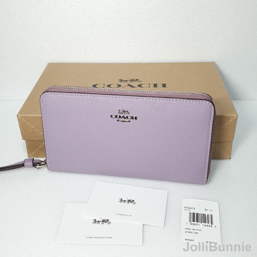 COACH Large Phone Wallet Lilac F73413 Coach Wallet Women s Wallet phone pouch