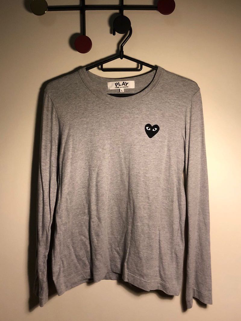 cdg grey long sleeve