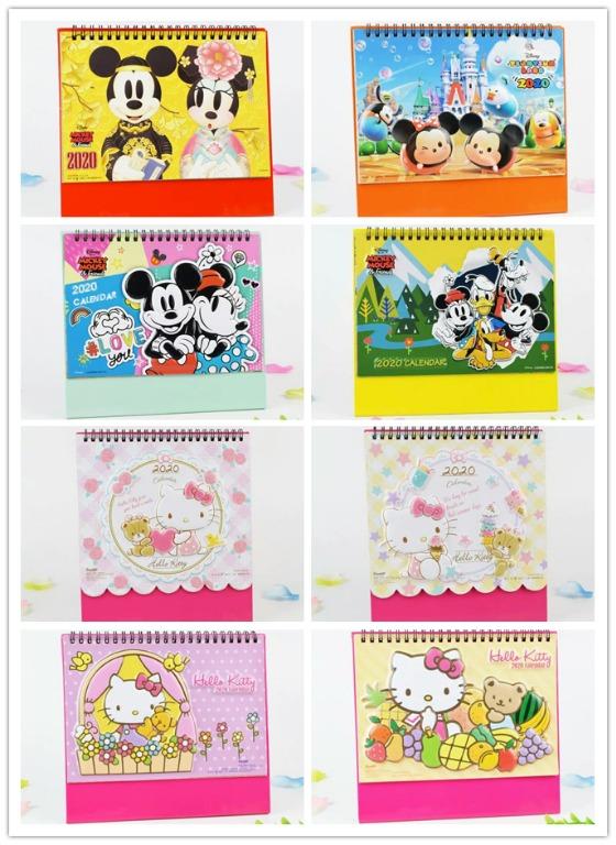 Disney Tsum Tsum Mickey Mouse Minnie Hello Kitty Cute Calender