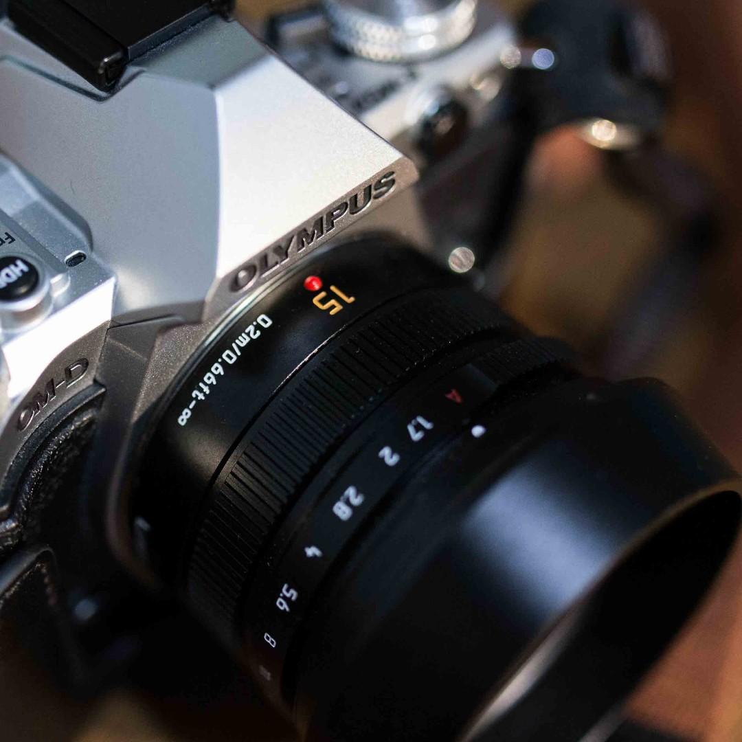 Olympus EM5 Mark II (Silver) & Pana Leica 15mm f1.7