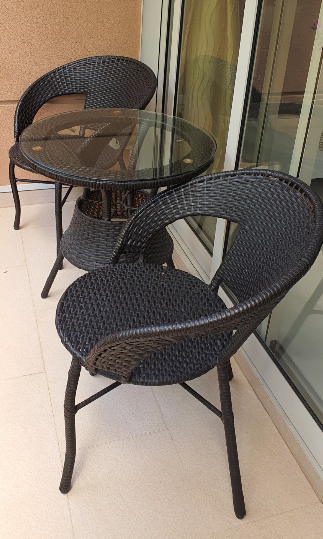 Garden Furniture, Chairs and Table set, Furniture & Home Living