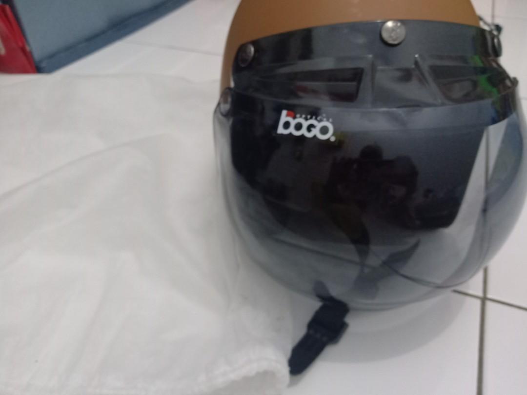Helm Bogo Coklat Doff Like New Motor Di Carousell Ukuran tersedia m, l dan xl. helm bogo coklat doff like new