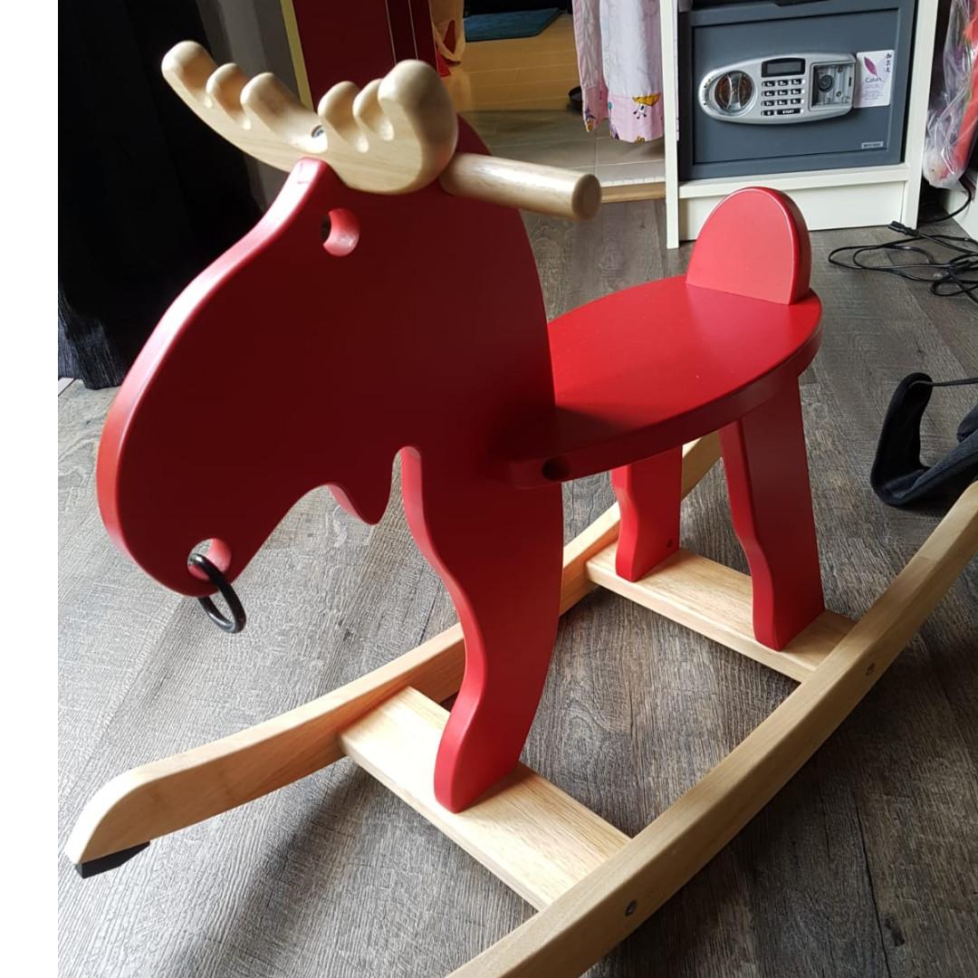 Ikea rocking moose, Babies & Kids, Baby Nursery & Kids Furniture, Kids ...