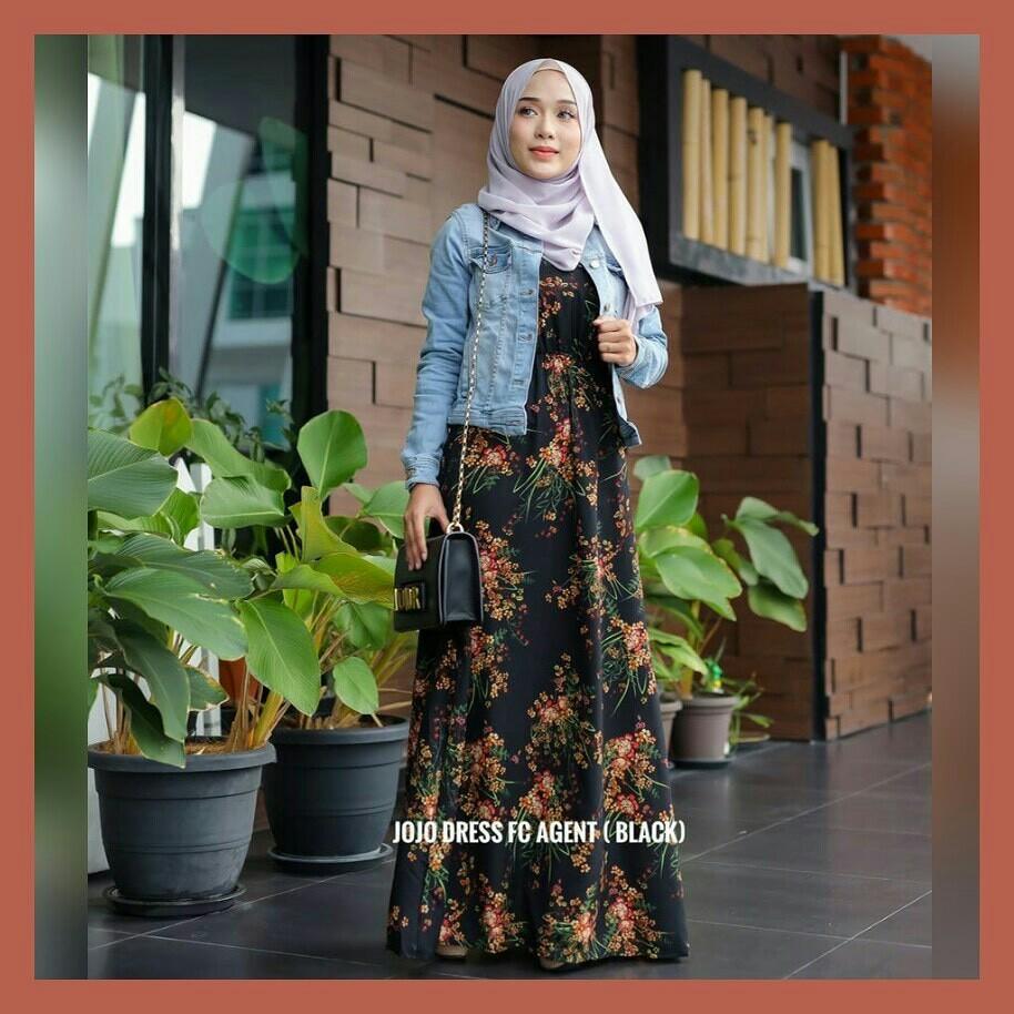 Jacket jeans muslimah hot sale