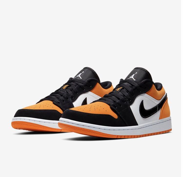 Air jordan 1 best sale low orange black