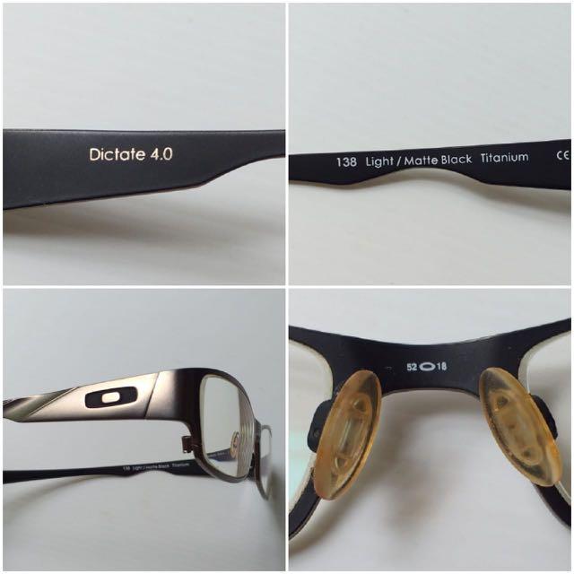 Kacamata OAKLEY RX Dictate  original, Fesyen Pria, Aksesoris, Kacamata  di Carousell