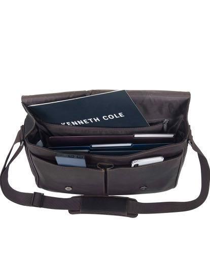 Kenneth Cole Reaction Risky Business Full Grain Colombian Leather Crossbody Messenger Bag Men s Fashion Bags Briefcases on Carousell