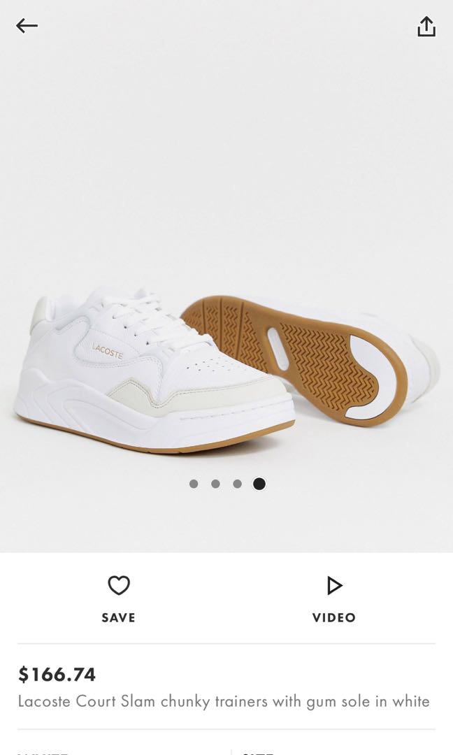 cheap white lacoste trainers