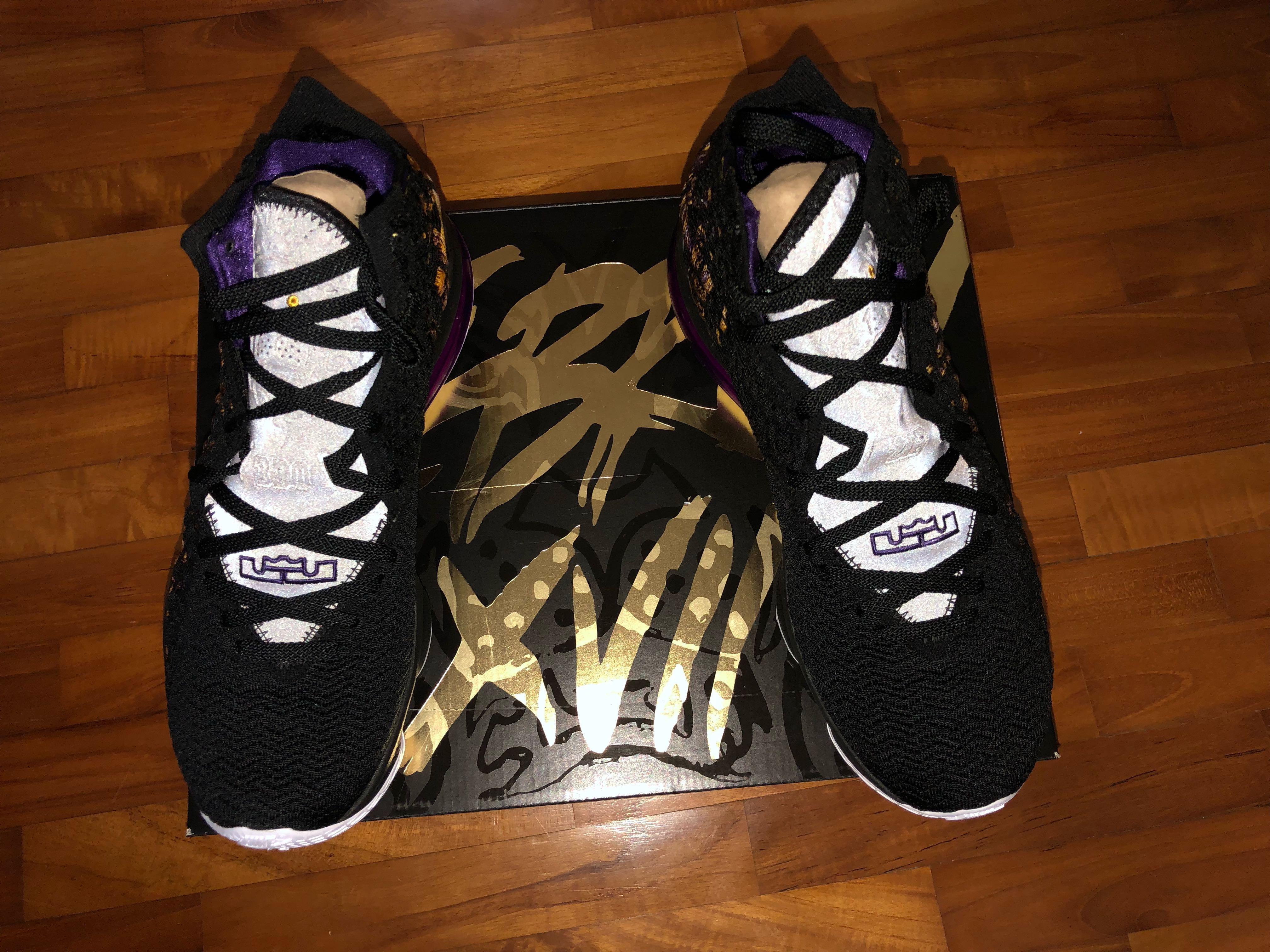 lebron 17 lakers on feet