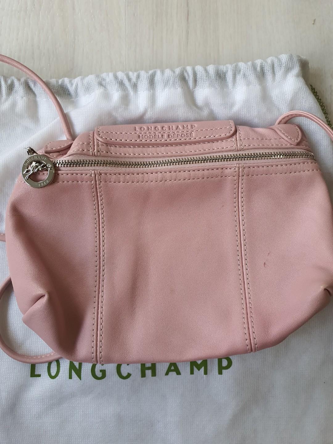 Longchamp Le Pliage cuir crossbody sling bag Women s Fashion