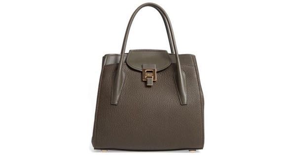 Michael Kors Bancroft Leather Satchel bag Olive Green