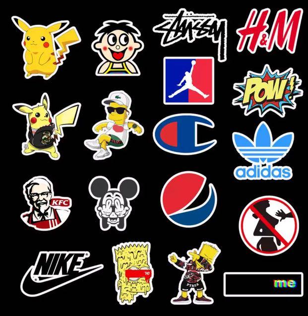 Cool online hypebeast stickers