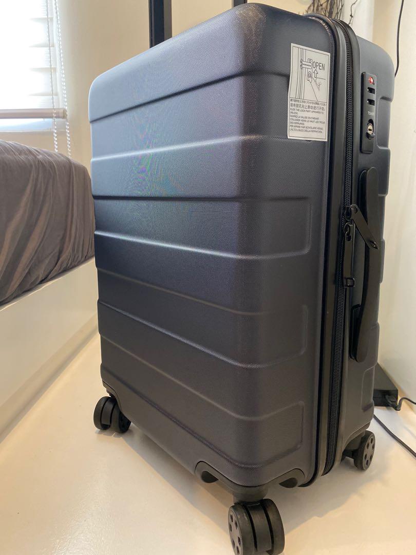 Muji navy blue cabin size luggage, Men's Fashion, Bags, Briefcases on