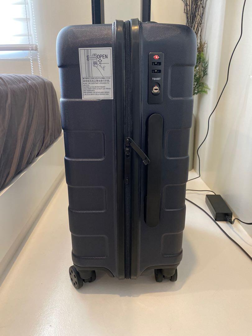 Muji navy blue cabin size luggage, Men's Fashion, Bags, Briefcases on