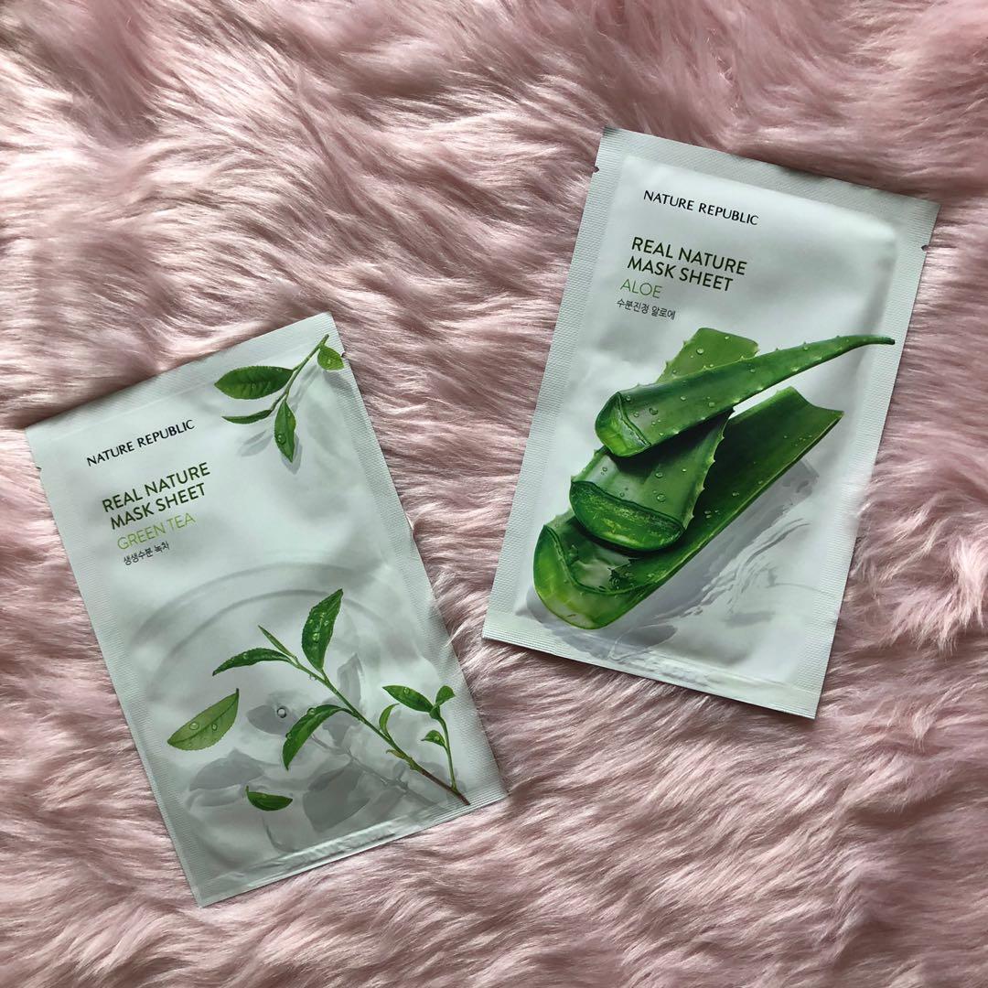 Nature Republic Real Nature Mask Sheet, Beauty & Personal Care, Face ...