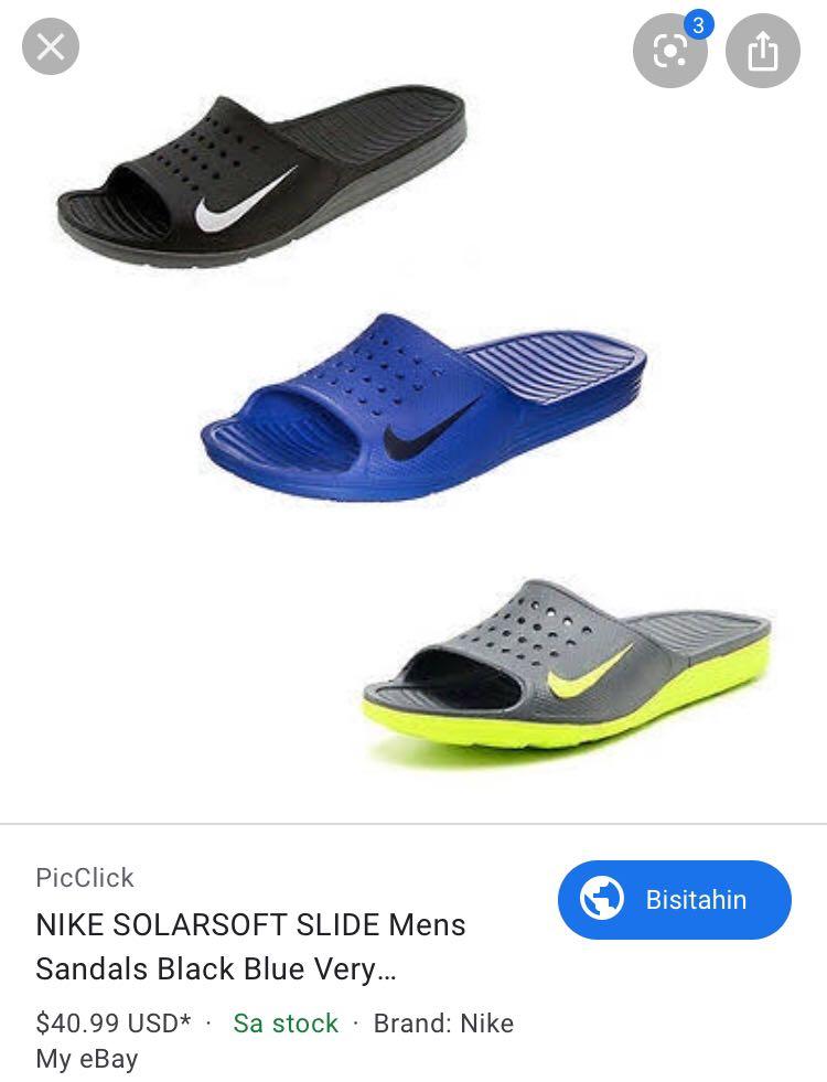 Nike Solarsoft Slide Sandals, Men's Footwear, Slippers & on Carousell