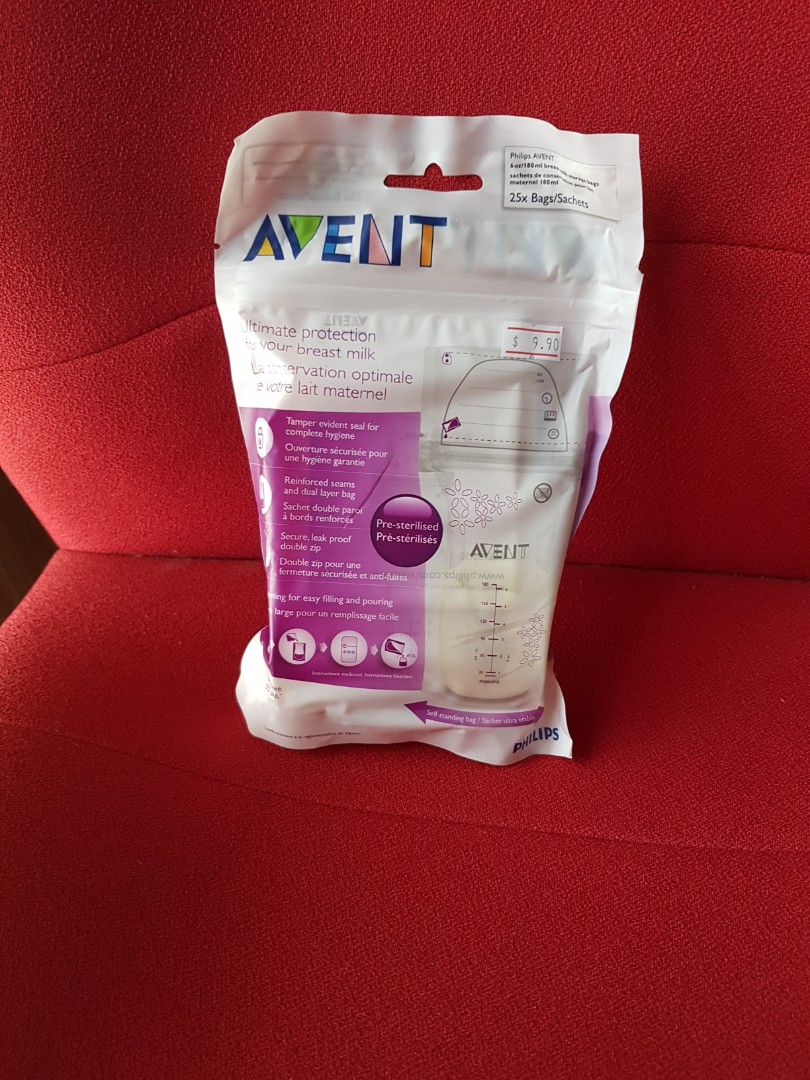Philips avent breast milk storage bags 25pc sealed, Babies & Kids, Nursing & Feeding