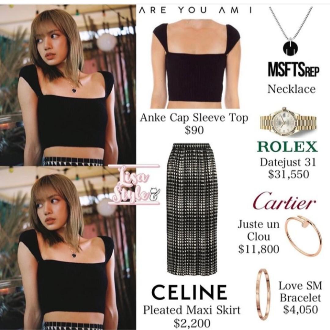 Po Blackpink Lisa Capped At 2 Top Anh Apparel Entertainment K Wave On Carousell