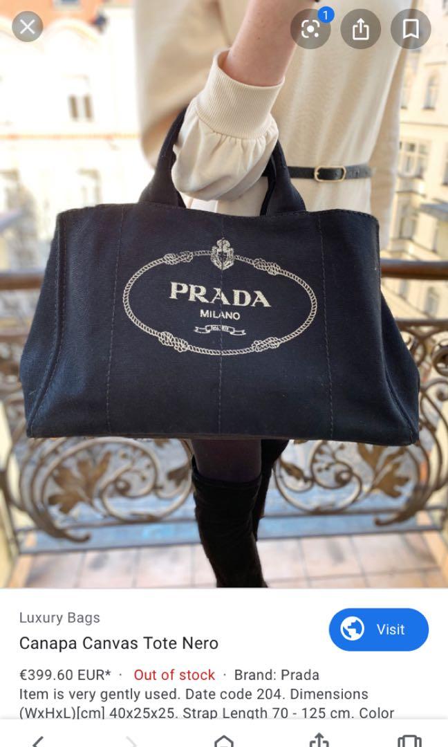 prada canapa medium