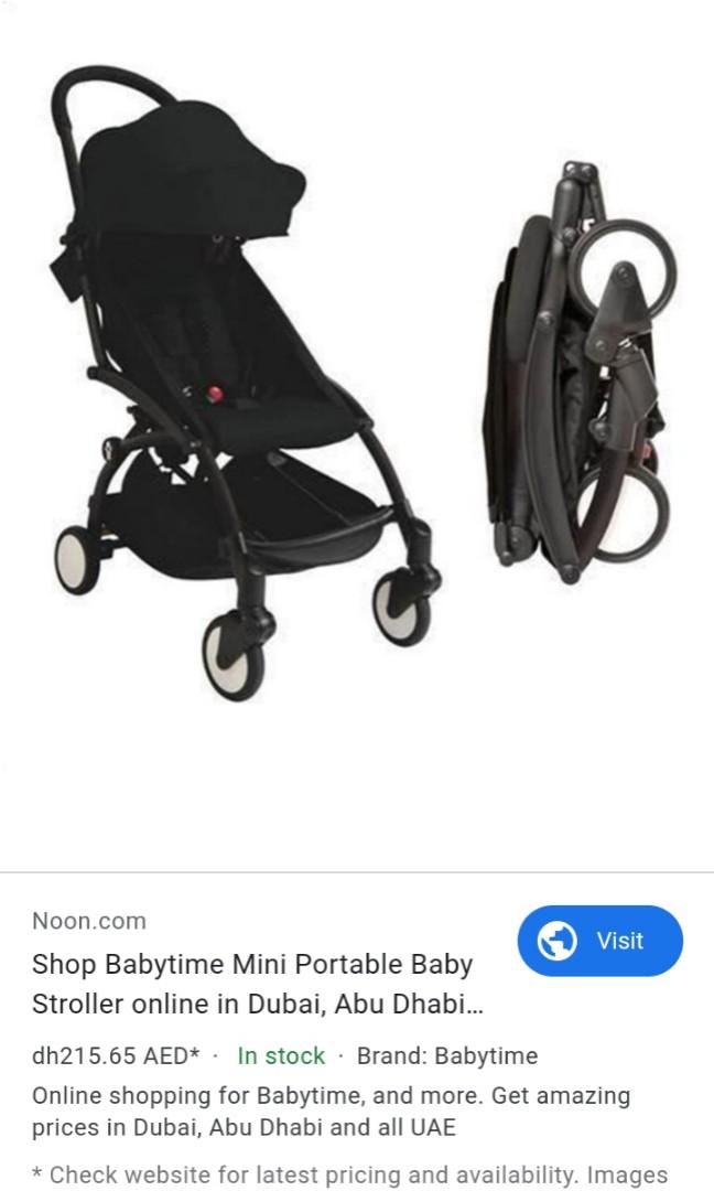 baby time mini portable stroller
