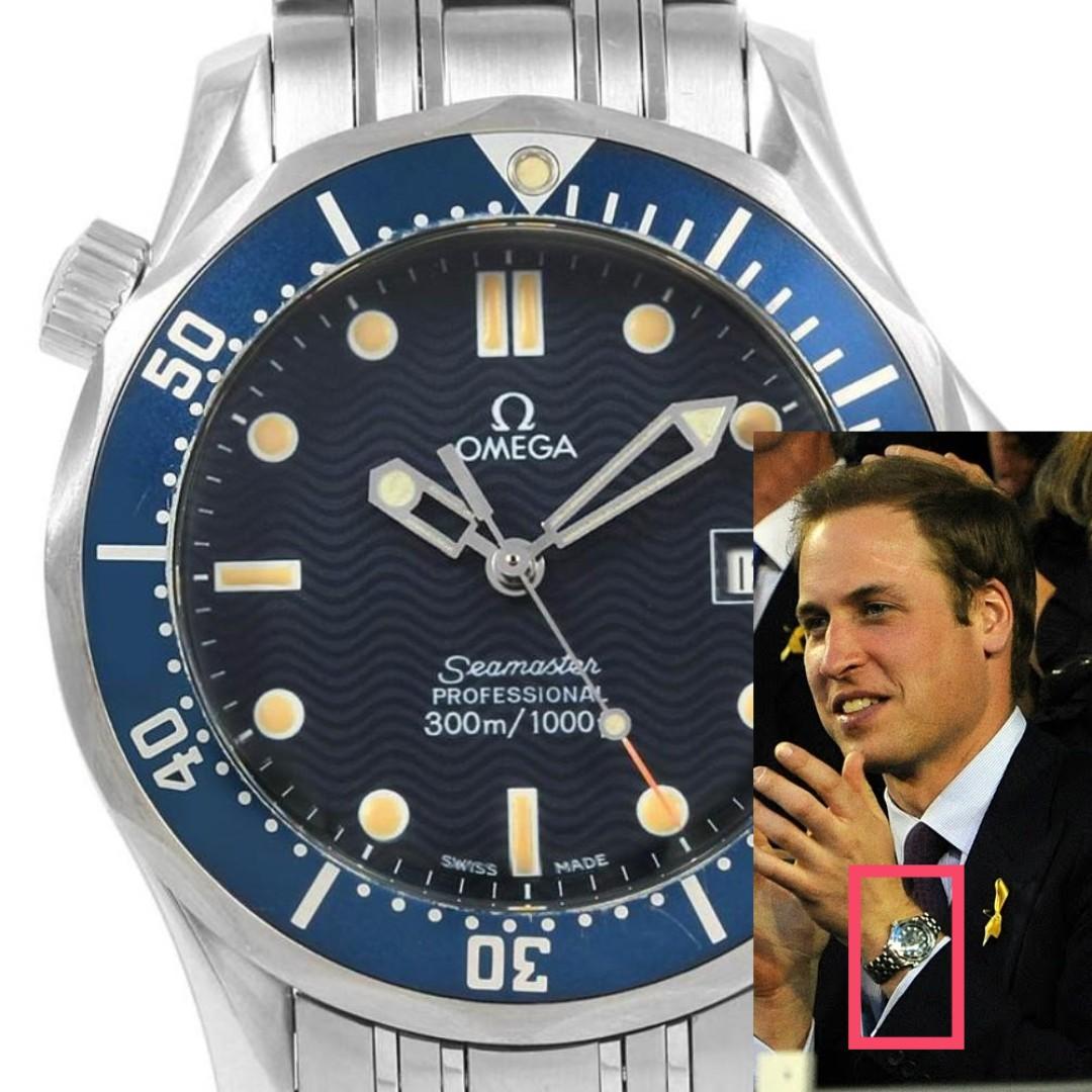 prince william wearing omega seamaster