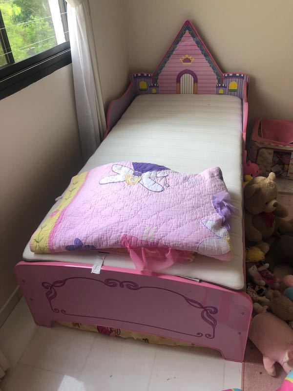 Princess CASTLE single bed, Furniture & Home Living, Furniture, Bed