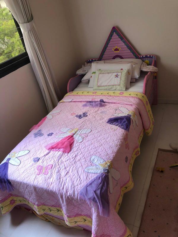 Princess CASTLE single bed, Furniture & Home Living, Furniture, Bed
