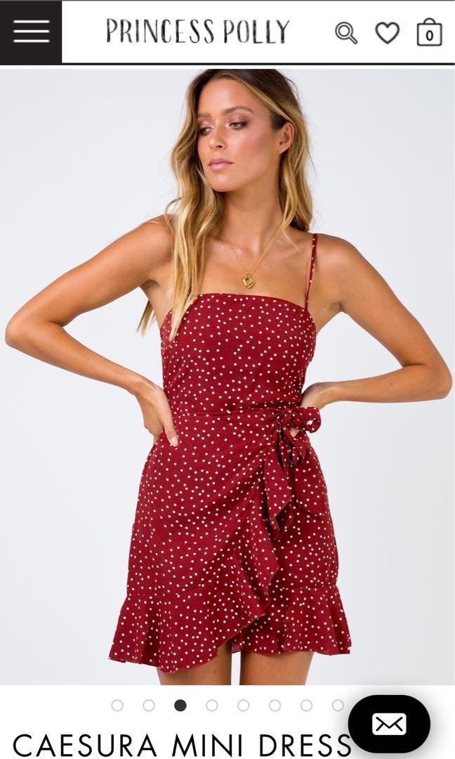 Princess Polly Dress In Wine Women S Fashion Clothes Dresses