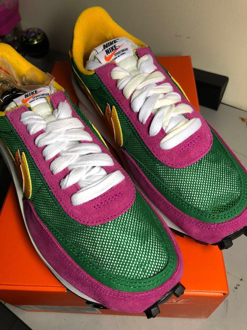 Sacai x Nike LD Waffle Pine Green US6 Men s Fashion Footwear