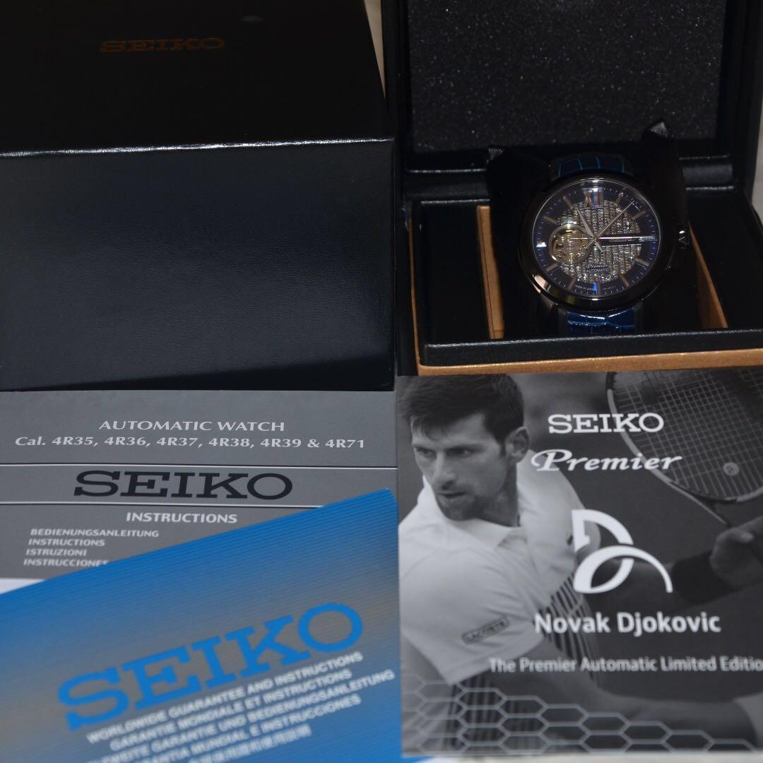 SEIKO Premier Skeleton Automatic SSA375 Ltd Edition Full Set with