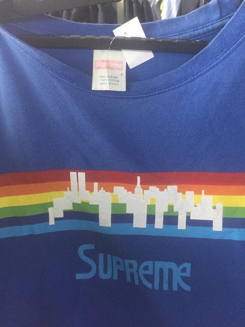 Supreme hot sale rainbow shirt