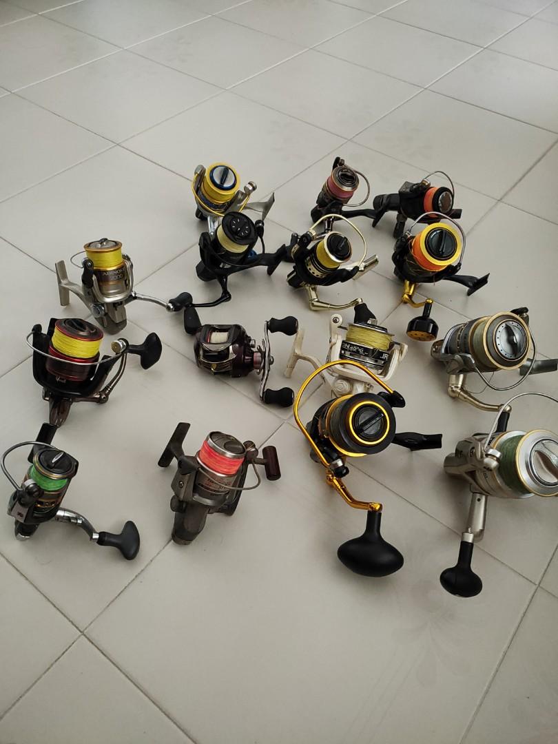 Used fishing rods and reels
