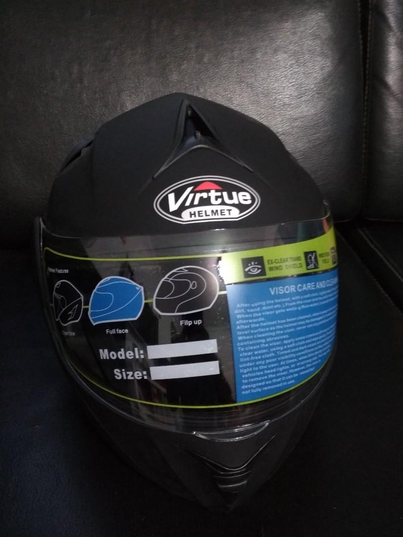 Virtue Full face Helmet, Motorcycles, Motorcycle Accessories on Carousell