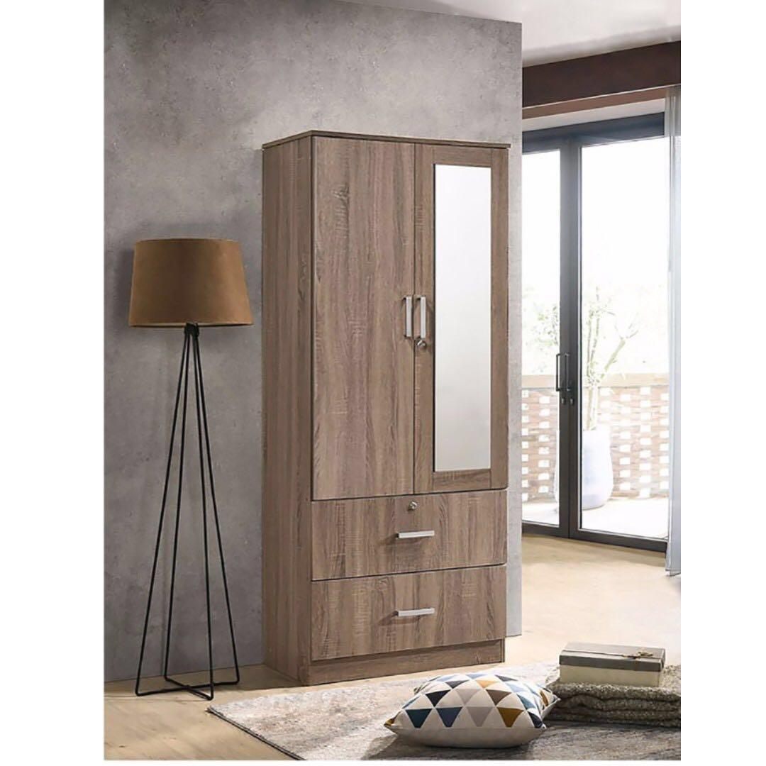 Value Buy Budget Wardrobe Cabinet With Drawers Mirror