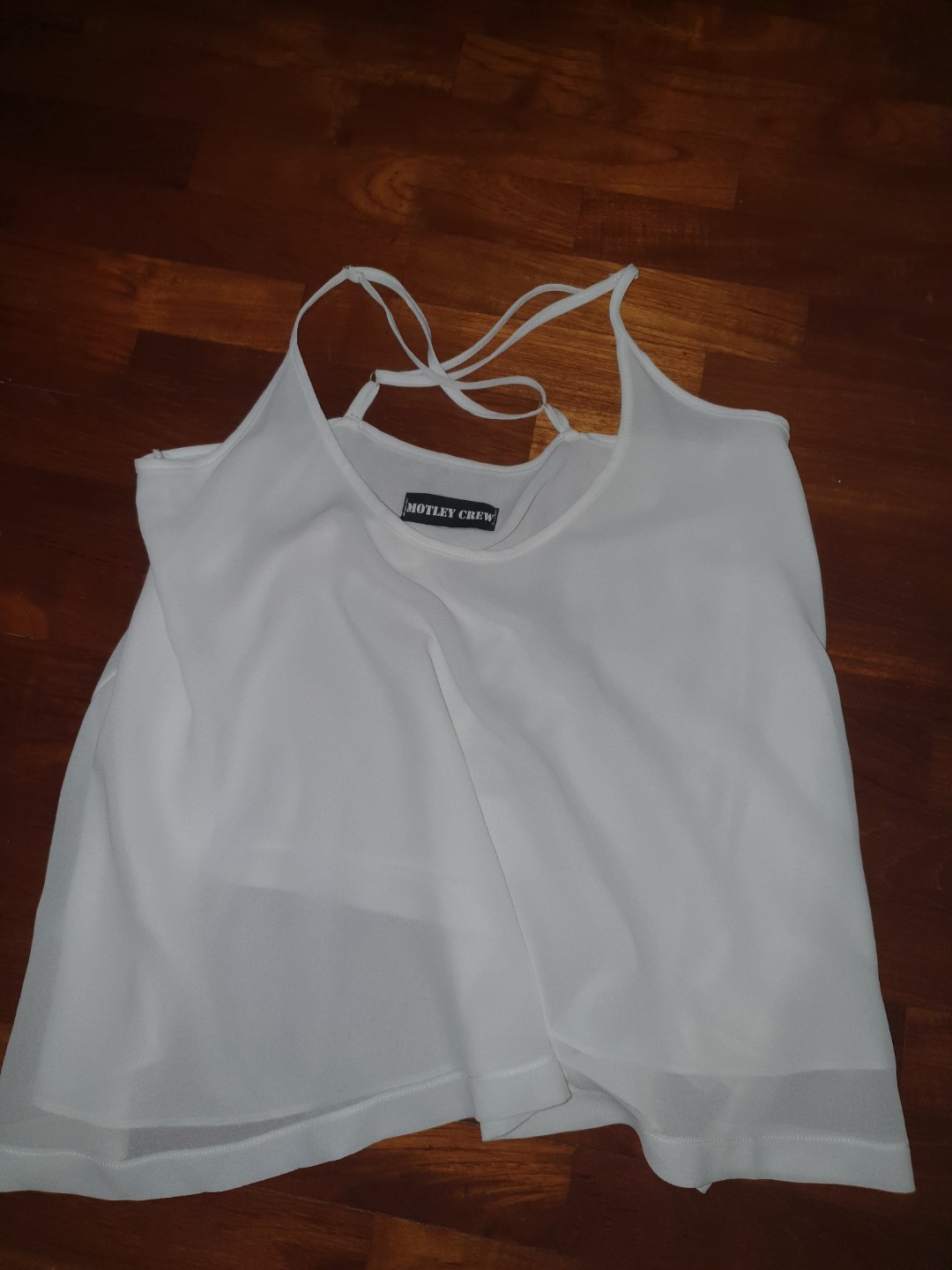 white flowy cami top