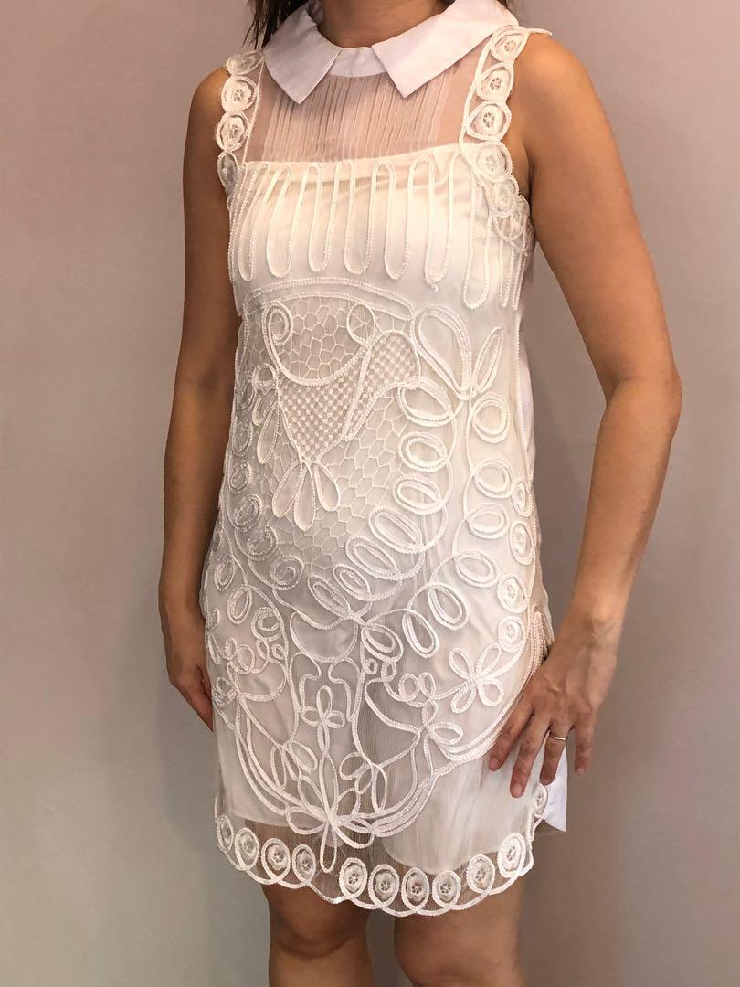 d&g white dress