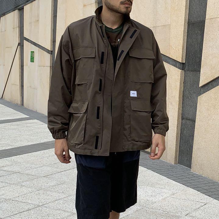 Wtaps Ex37 18AW Felicia Jacket ploy twill od, 男裝, 外套及戶外衣服