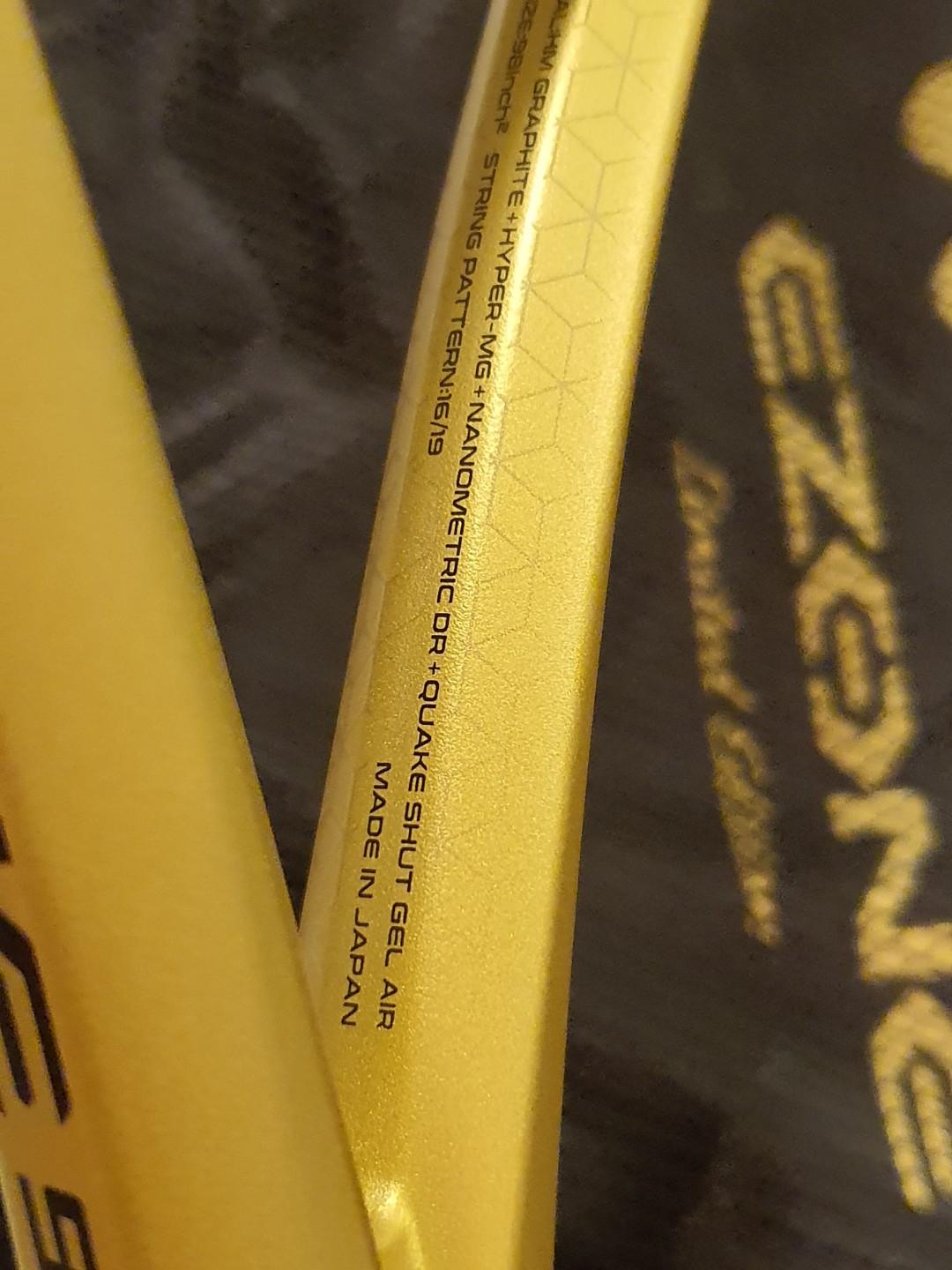 YONEX EZONE 98 LIMITED GOLD (285 GR) RACQUET L1 (4 1/8) Made in Japan