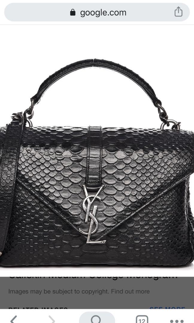 Python ysl top bag