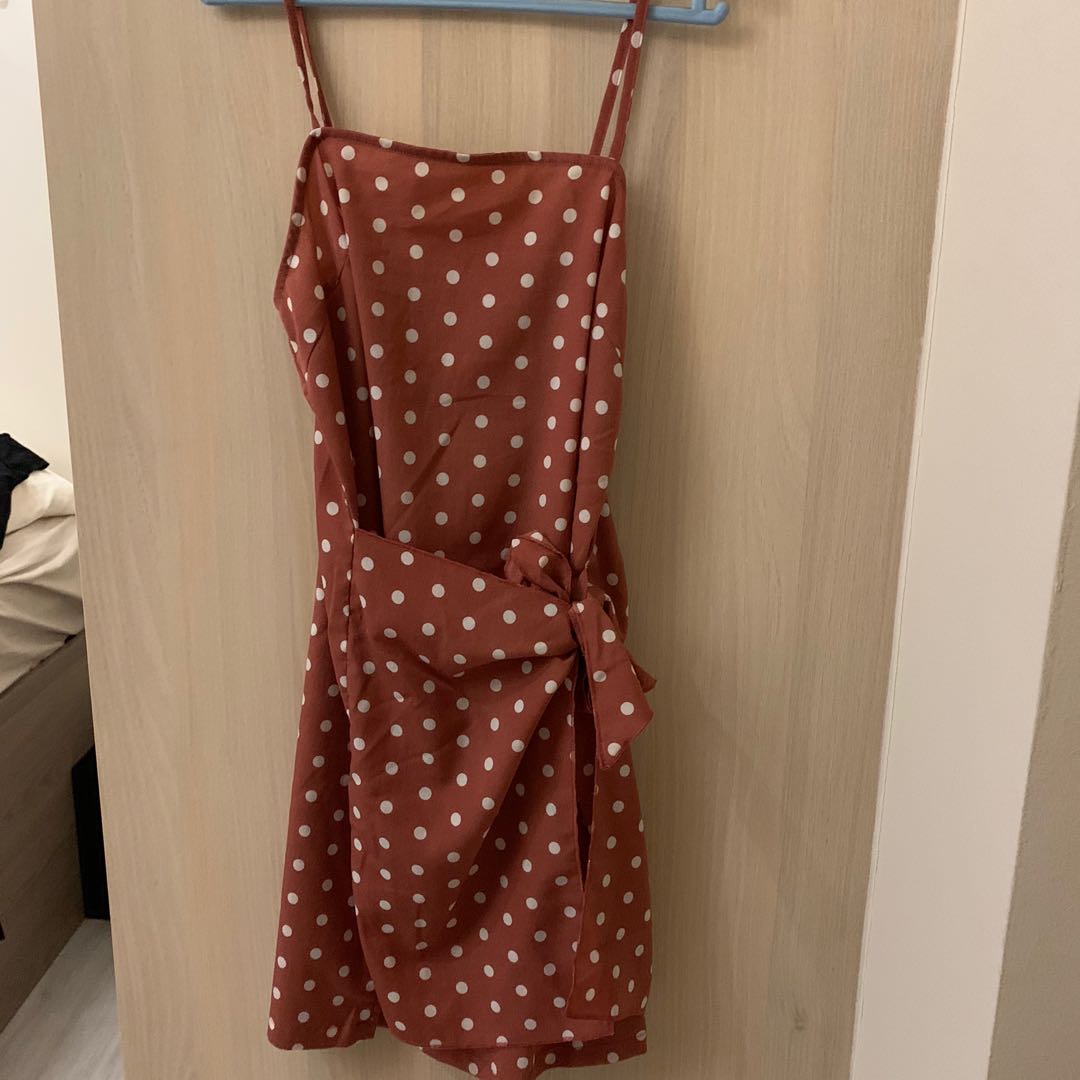 zalora polka dot dress