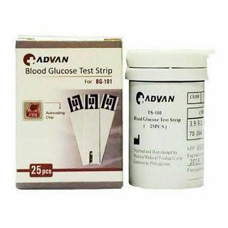 Advan Strips 25 Pieces Blood Glucose Test Strip