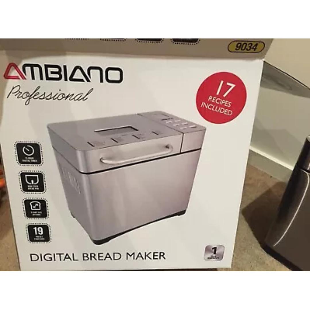 2 AMBIANO Professional Digital Bread Maker, TV & Home Appliances
