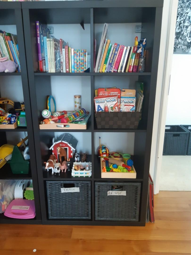 2 x white storage boxes. Fit IKEA Kallax shelves, Furniture & Home Living, Furniture, Shelves