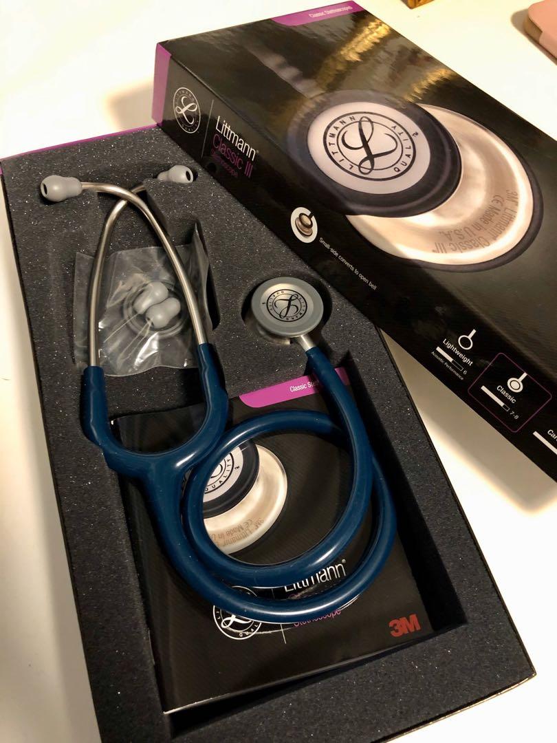 3M Littmann Classic III stethoscope (Navy Blue), Health & Nutrition, Medical Supplies & Tools on
